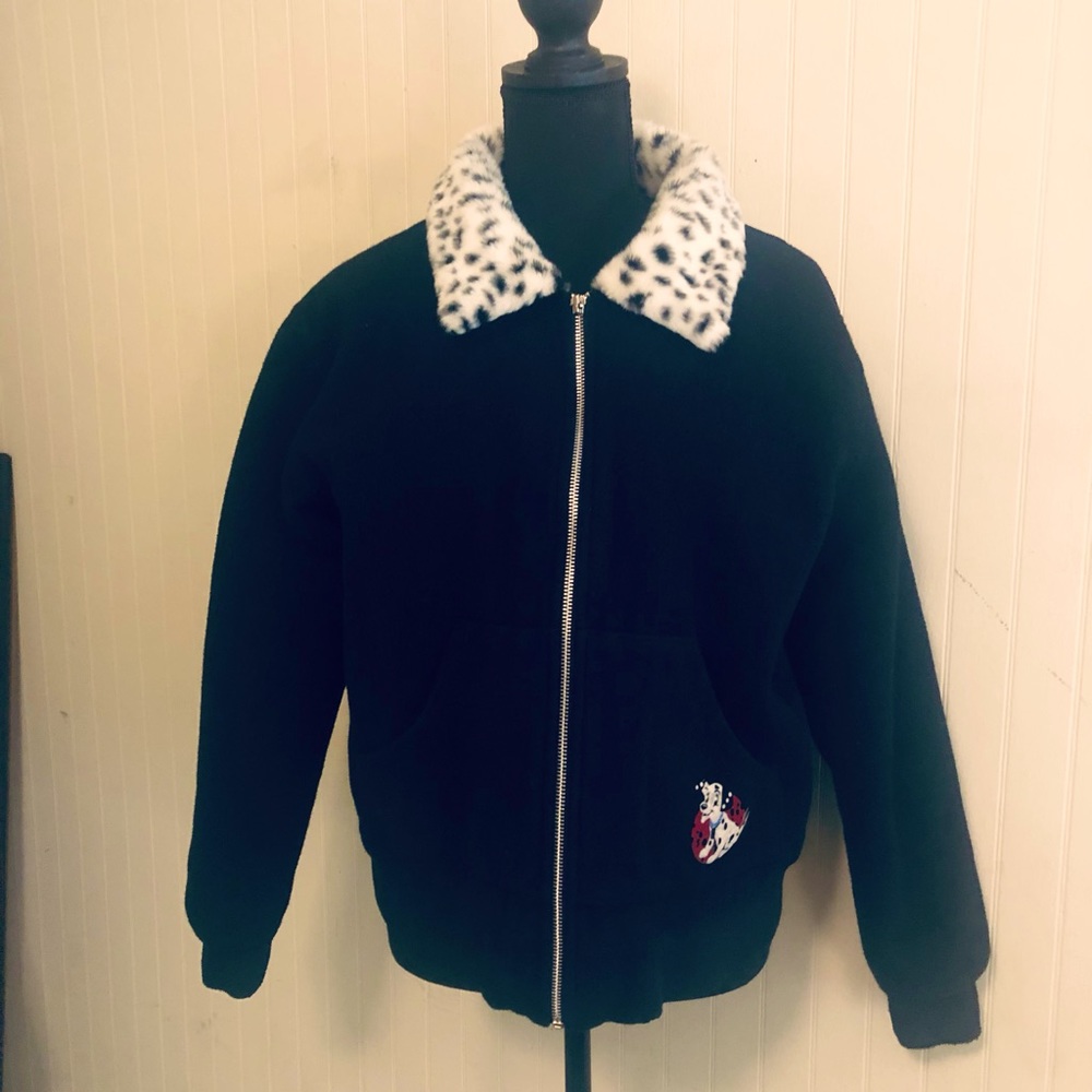 Disney Store 101 Dalmatians Faux Fur trim jacket